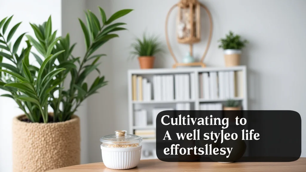 The image shows a beautifully arranged collection of home decor items for cultivating a well styled life.